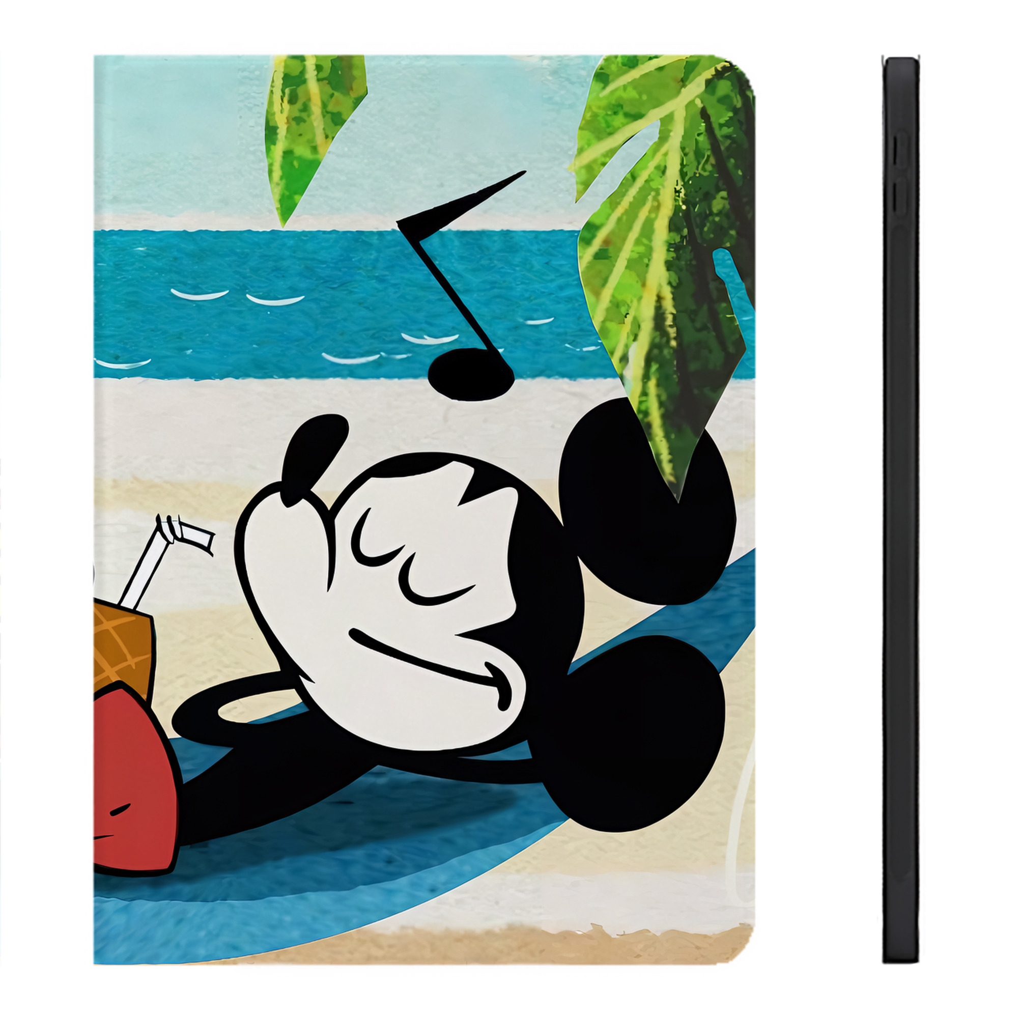 （画像用） ミッキーマウス Mickey Mouse IPadケース ペンホルダー付き ブックスタイルデザイン
